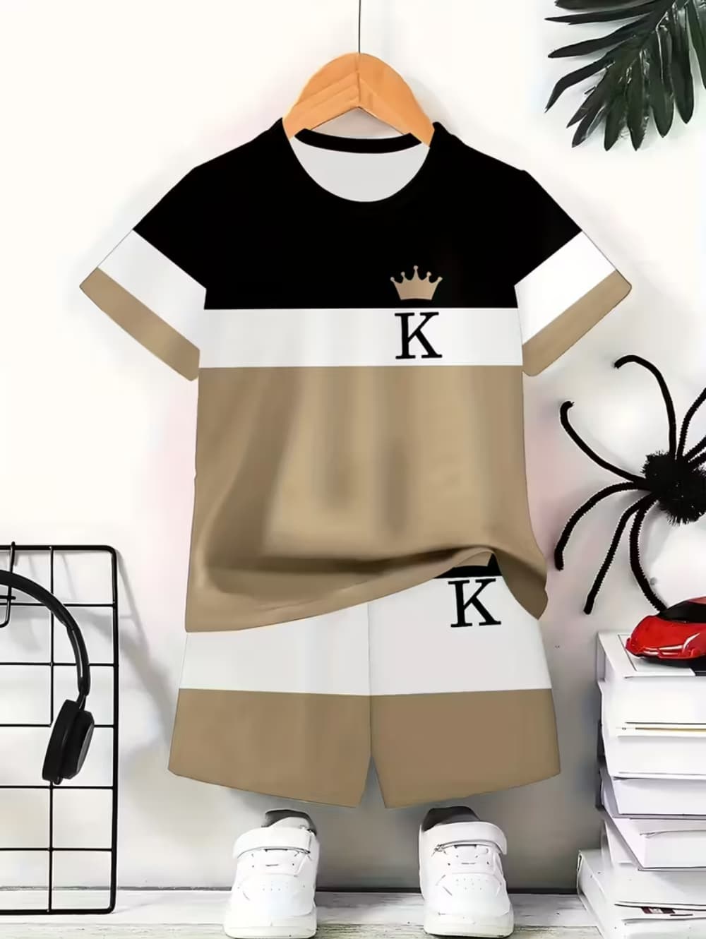 Boyshort Underwear - ملابس أولاد كاجوال، طقم من قطعتين: