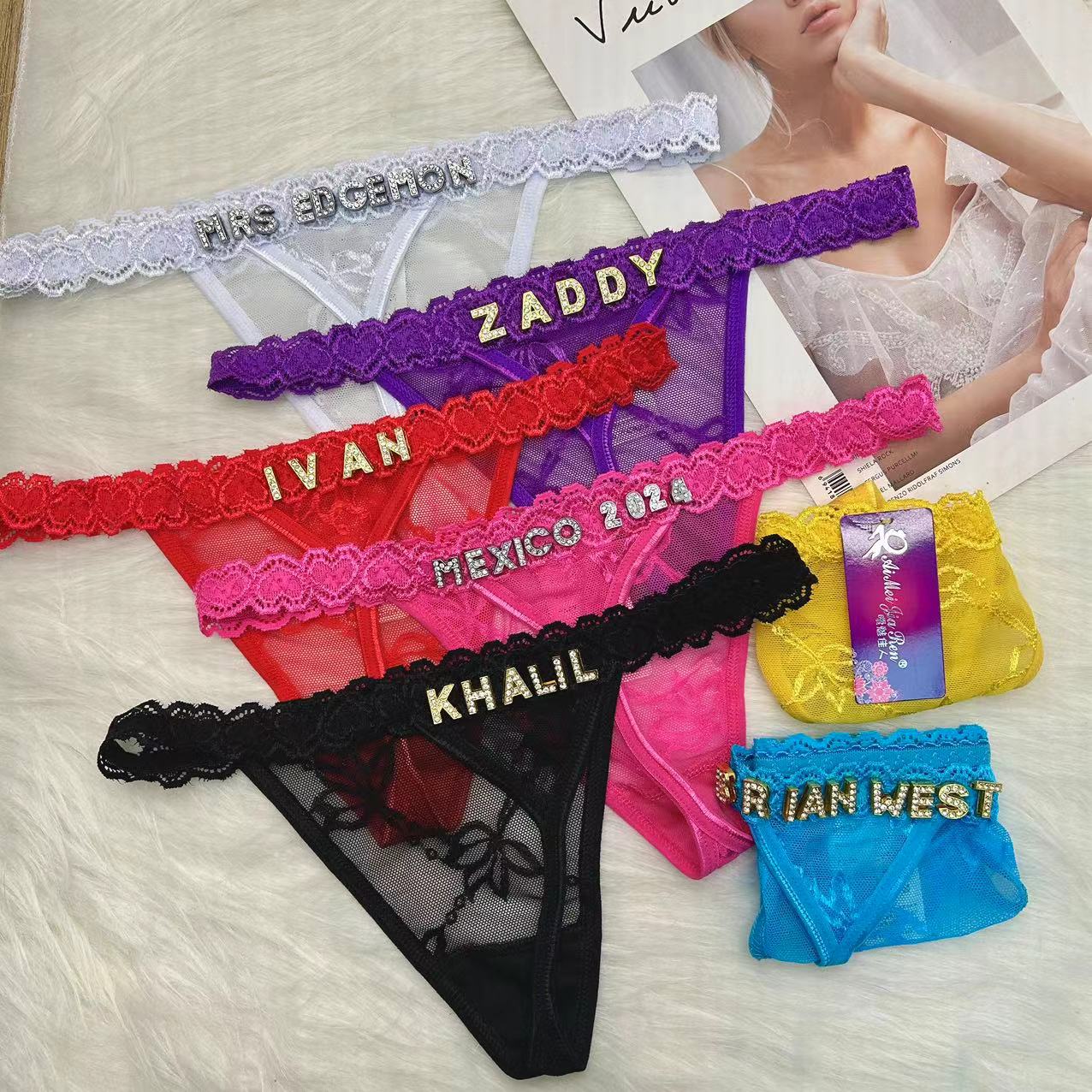 ملابس داخلية مخصصة مع اسم للنس - مراجعة Thong Bikini Women وسعره